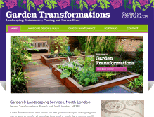 Tablet Screenshot of gardentransformations.co.uk